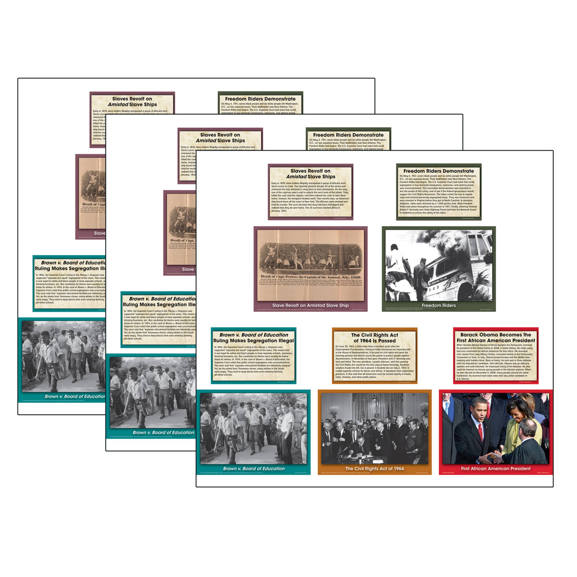 Teacher Created Resources® Black History Events Accents, 48 Per Pack, 3 Packs total of 108